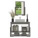 Gabinete Banheiro 60cm 2 Portas com Cuba e Espelheira Multimóveis CR10106 Cimento