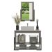 Gabinete Banheiro 60cm 2 Portas com Cuba e Espelheira Multimóveis CR10106 Cimento/Calacata
