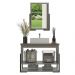 Gabinete Banheiro 60cm 2 Portas com Cuba e Espelheira Multimóveis CR10106 Cimento/Noce