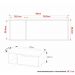 Gabinete Banheiro 80cm com 1 Porta e Nicho Multimóveis CR10122 Amêndoa/Branco
