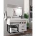 Gabinete Banheiro com Cuba e Espelheira 80cm Multimóveis CR10071 Branco