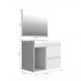 Gabinete Banheiro com Cuba e Espelheira 80cm Multimóveis CR10074 Cimento