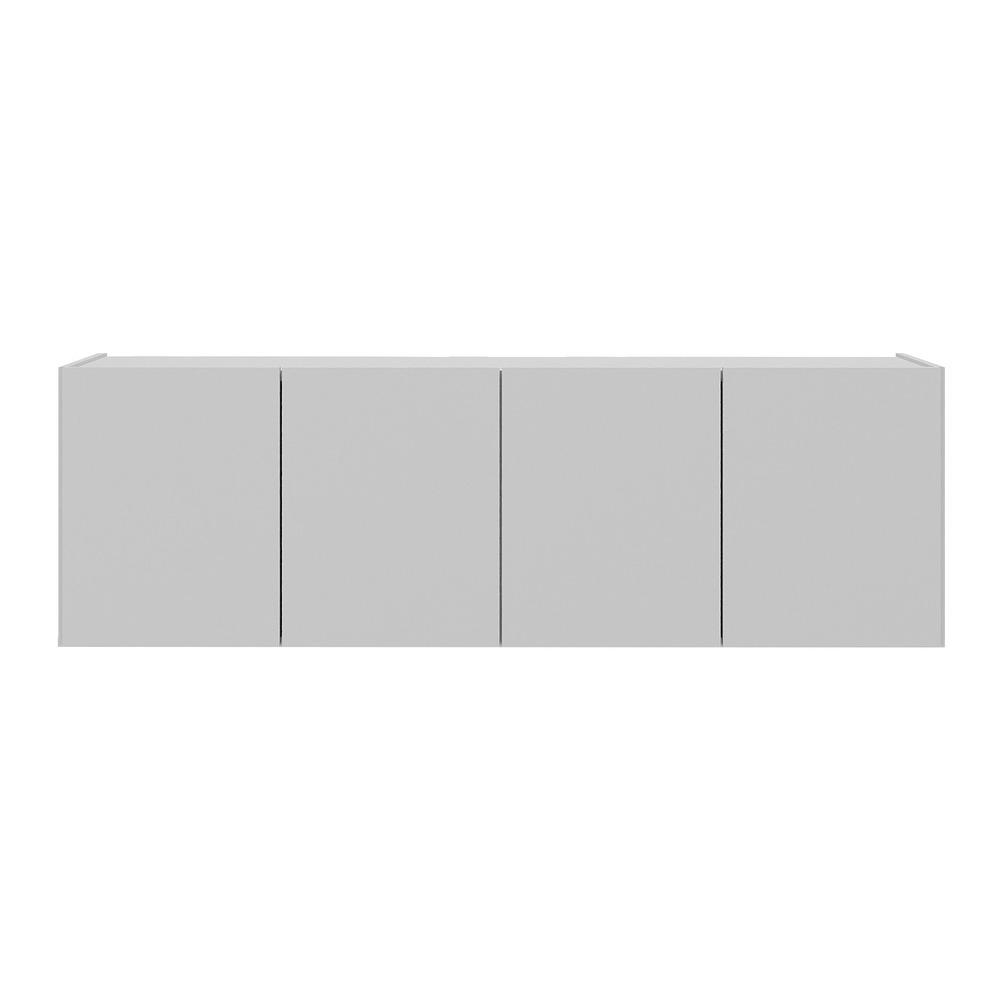 Gabinete de Banheiro 123,5cm Suspenso 4 Portas Multimóveis MP5047 Branco