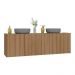 Gabinete de Banheiro 123,5cm Suspenso 4 Portas Multimóveis MP5047 Rustic