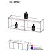 Gabinete de Banheiro 123,5cm Suspenso 4 Portas Multimóveis MP5047 Rustic