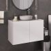 Gabinete de Banheiro 62,5cm Suspenso 2 Portas Multimóveis MP5044 Branco