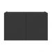 Gabinete de Banheiro 62,5cm Suspenso 2 Portas Multimóveis MP5044 Preto