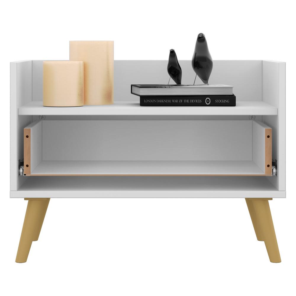 Gabinete de Banheiro Retrô Multimóveis 60 cm FG3624 Branco/Natural