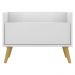 Gabinete de Banheiro Retrô Multimóveis 60 cm FG3624 Branco/Natural