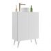 Gabinete de Banheiro Retrô Multimóveis 63 cm com 2 Portas FG5006 Branco