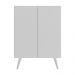 Gabinete de Banheiro Retrô Multimóveis 63 cm com 2 Portas FG5006 Branco