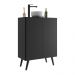 Gabinete de Banheiro Retrô Multimóveis 63 cm com 2 Portas FG5006 Preto