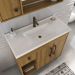 Gabinete de Banheiro com Cuba e Espelheira 80,2cm Multimóveis CR10136 Lâmina Mel/Branco
