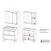 Gabinete de Banheiro com Cuba e Espelheira com LED 79,5cm Multimóveis CR10131 Branco/Legno Crema