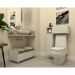 Gabinete de Banheiro com Rodízios Multimóveis 80 cm FGL2608 Branco