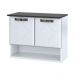 Gabinete de Banheiro com Tampo e 2 Portas Suspenso 70,5cm Multimóveis CR10143 Branco