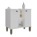 Gabinete de Banheiro para Pia de Sobrepor 2 Portas 60,4cm Multimóveis CR10137 Branco