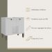 Gabinete de Banheiro para Pia de Sobrepor 2 Portas 60,4cm Multimóveis CR10137 Branco
