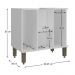 Gabinete de Banheiro para Pia de Sobrepor 2 Portas 60,4cm Multimóveis CR10137 Branco