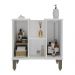 Gabinete de Banheiro para Pia de Sobrepor 2 Portas 60,4cm Multimóveis CR10137 Branco