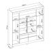 Guarda-Roupa Casal 4 Portas 4 Gavetas 200cm Multimóveis CR35282 Amêndola/Off White