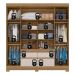 Guarda-Roupa Casal 4 Portas 4 Gavetas 200cm Multimóveis CR35282 Amêndola/Off White
