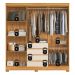 Guarda-Roupa Casal MDF com Espelhos 6 Portas 4 Gavetas 201cm Multimóveis CR35289 Cinamon/Off White