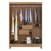 Guarda-Roupa com 6 Portas e 2 Gavetas 128cm Multimóveis CR35283 Amêndola Touch