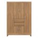 Guarda-Roupa com 6 Portas e 2 Gavetas 128cm Multimóveis CR35283 Amêndola Touch