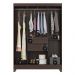 Guarda-Roupa com 6 Portas e 2 Gavetas 128cm Multimóveis CR35283 Café Touch