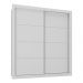 Guarda-Roupas Casal 2 Portas de Correr 4 Gavetas Alasca Multimóveis MP4311 Branco