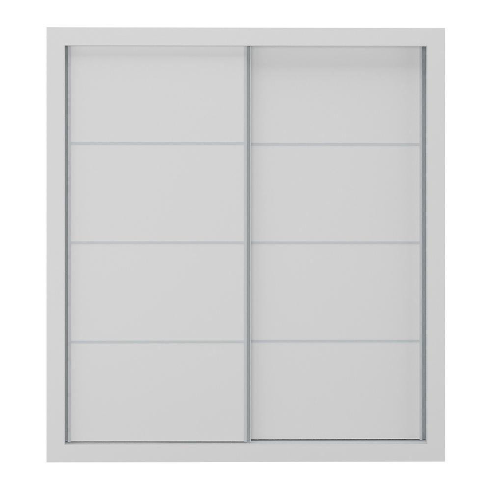 Guarda-Roupas Casal 2 Portas de Correr 4 Gavetas Alasca Multimóveis MP4311 Branco