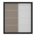 Guarda-Roupas Casal 2 Portas de Correr 4 Gavetas Chicago Multimóveis MP4267 Branco/Lacca Fumê