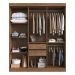 Guarda-Roupas Casal 6 Portas 180cm Multimóveis CR35262 Castanho/Preto