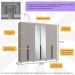 Guarda-Roupas Casal 6 Portas com Espelhos Multimóveis CR35242 Cinza