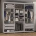 Guarda-Roupas Casal 6 Portas com Espelhos Multimóveis CR35242 Cinza