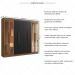 Guarda-Roupas Casal 8 Portas 242cm Multimóveis CR35261 Castanho/Preto