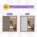 Guarda-Roupas Casal com Espelho 2 Portas de Correr 4 Gavetas Dallas Multimóveis MP4272 Lacca Fumê