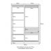 Guarda-Roupas Closet Modulado 135cm 2 Peças com 2 Gavetas e Cabideiro Multimóveis MP4320 Branco