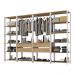 Guarda-Roupas Closet Modulado 270cm 4 Peças com 4 Gavetas Multimóveis MP4321 Branco/Madeirado