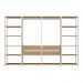 Guarda-Roupas Closet Modulado 270cm 4 Peças com 4 Gavetas Multimóveis MP4321 Branco/Madeirado