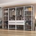 Guarda-Roupas Closet Modulado 270cm 4 Peças com 4 Gavetas e Cabideiros Multimóveis MP4321 Branco