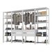 Guarda-Roupas Closet Modulado 270cm 4 Peças com 4 Gavetas e Cabideiros Multimóveis MP4321 Branco