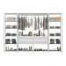 Guarda-Roupas Closet Modulado 270cm 4 Peças com 4 Gavetas e Cabideiros Multimóveis MP4321 Branco
