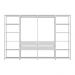 Guarda-Roupas Closet Modulado 270cm 4 Peças com 4 Gavetas e Cabideiros Multimóveis MP4321 Branco