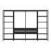 Guarda-Roupas Closet Modulado 270cm 4 Peças com 4 Gavetas e Cabideiros Multimóveis MP4321 Preto