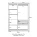 Guarda-Roupas Closet Modulado 405cm 6 Peças com 6 Gavetas e Cabideiros Multimóveis MP4322 Branco