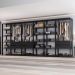 Guarda-Roupas Closet Modulado 405cm 6 Peças com 6 Gavetas e Cabideiros Multimóveis MP4322 Preto
