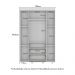 Guarda-Roupas Infantil 4 Portas e 3 Gavetas Picolé Multimóveis BB2894 Branco