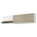 Kit 2 Armários de Cozinha Aéreos 3 Portas Veneza Multimóveis MP2153 Branco/Dourado